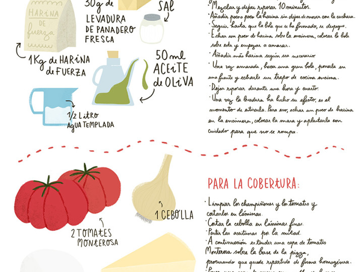 Pizza vegetariana com Monterosa