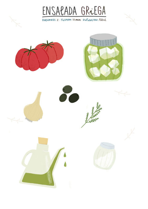 Receta ensalada griega