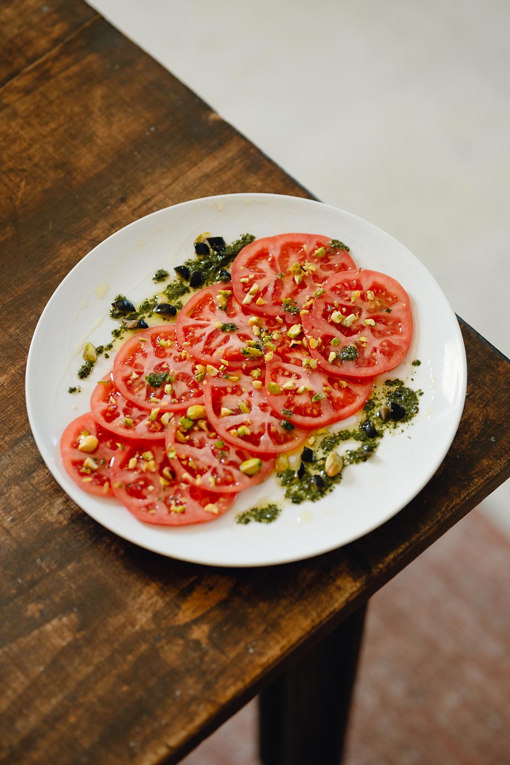 carpaccio pistachos moterosa